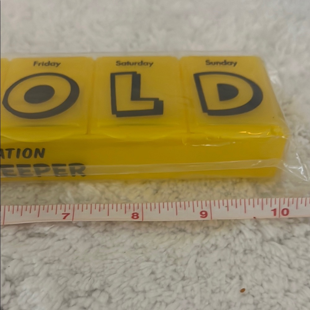 Yellow Weekly Pill Organizer - Picture 5 of 6